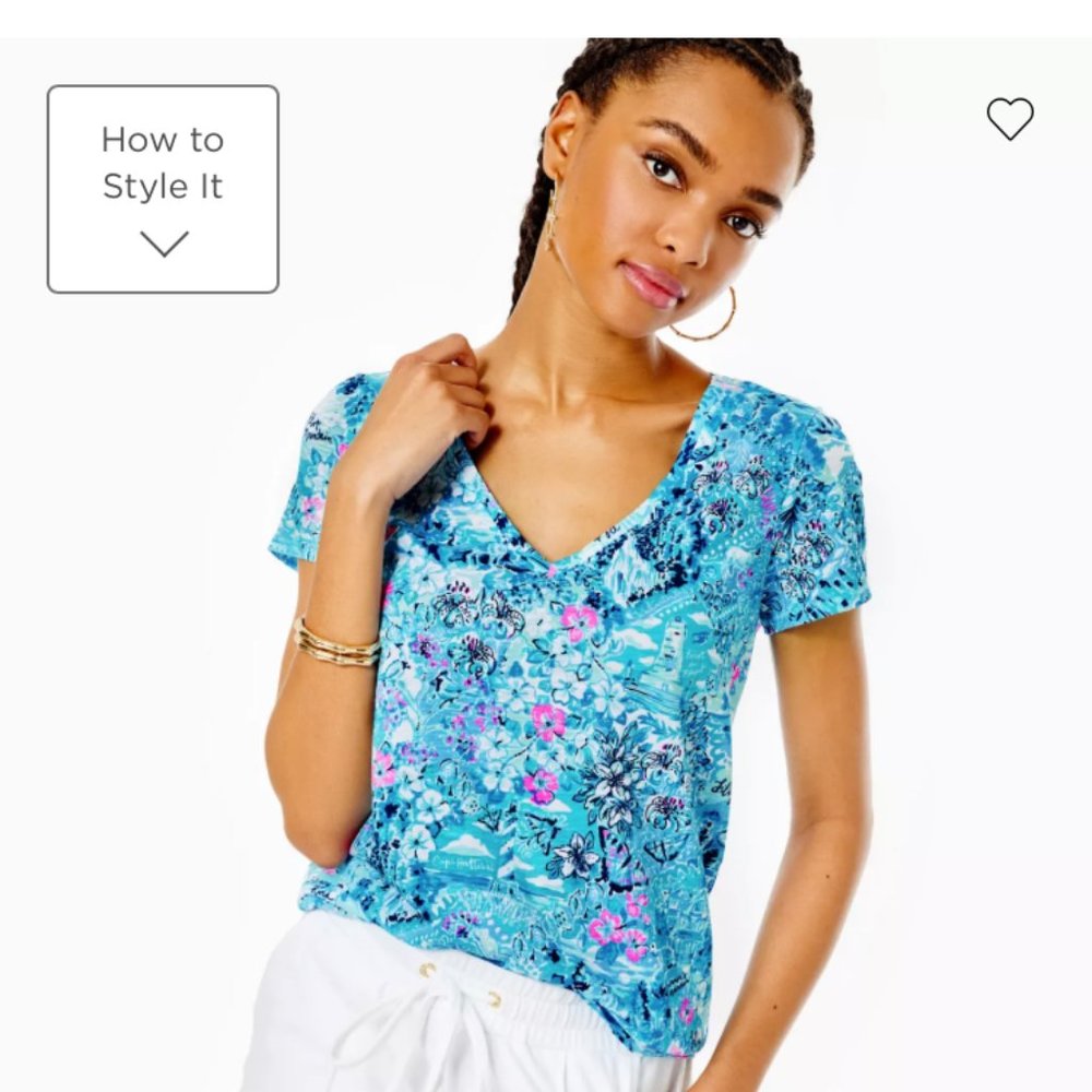Lilly Pulitzer Etta V-Neck top